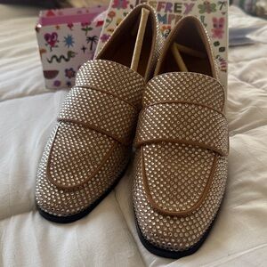 Jeffrey Campbell Crystal-Embellished Rhinestone Loafers